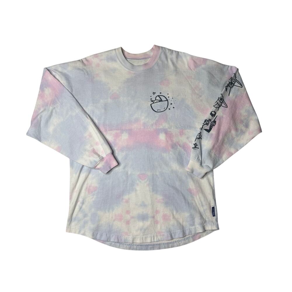 Disney Parks Star Wars Mandalorian Grogu Tie Dye Spirit Jersey S